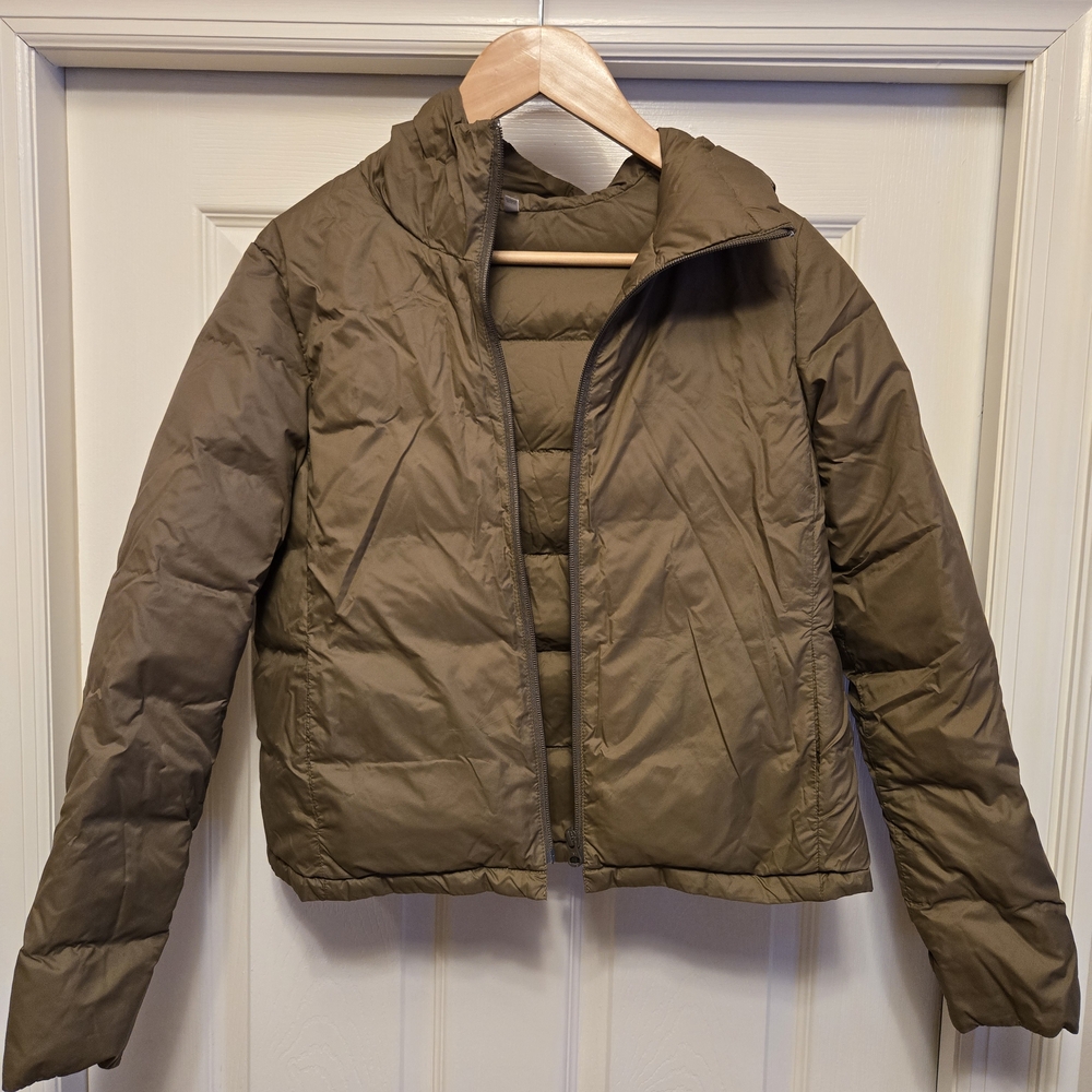 Muji Khaki Quilted Jacket